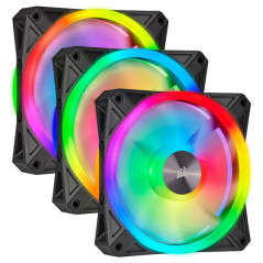 Corsair QL Series QL120 RGB (Par 3) Noir Refroidissement Corsair Maroc