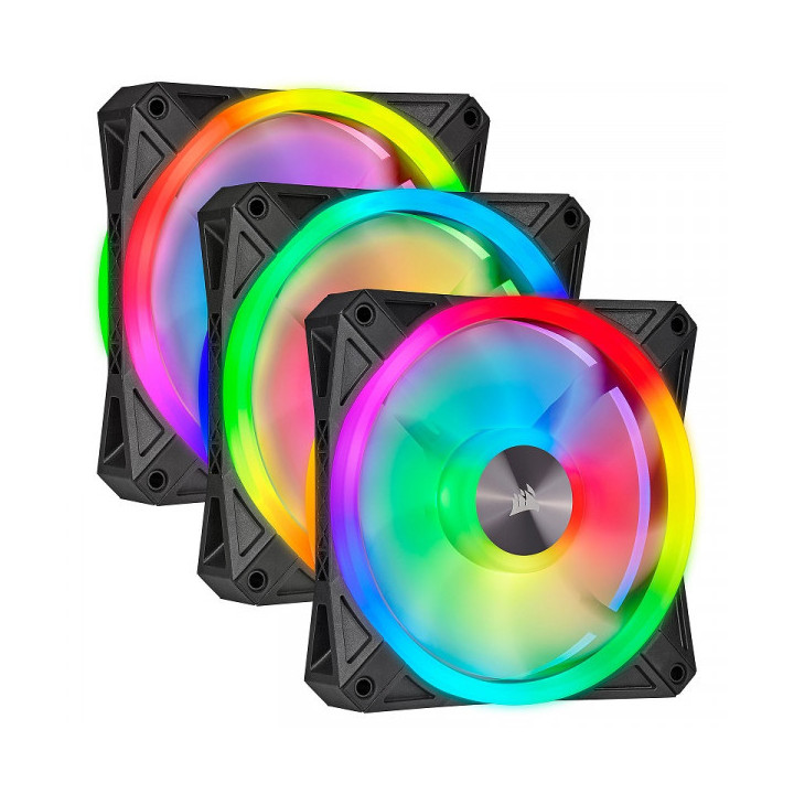 Corsair QL Series QL120 RGB (Par 3) Noir Refroidissement Corsair Maroc