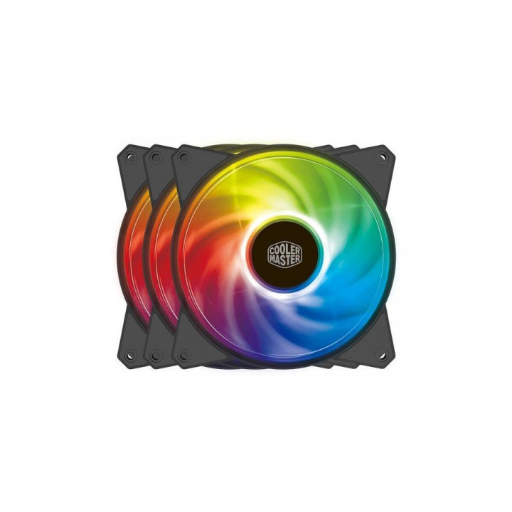 Cooler Master MasterFan MF120R ARGB 120mm 3in1 (Pack+contrôleur) Ve...