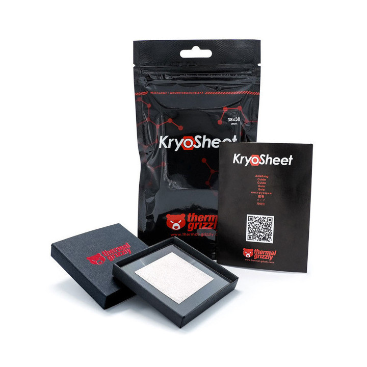 Thermal Grizzly KryoSheet (33 x 33 mm) Pâte thermique PC Thermal Gr...