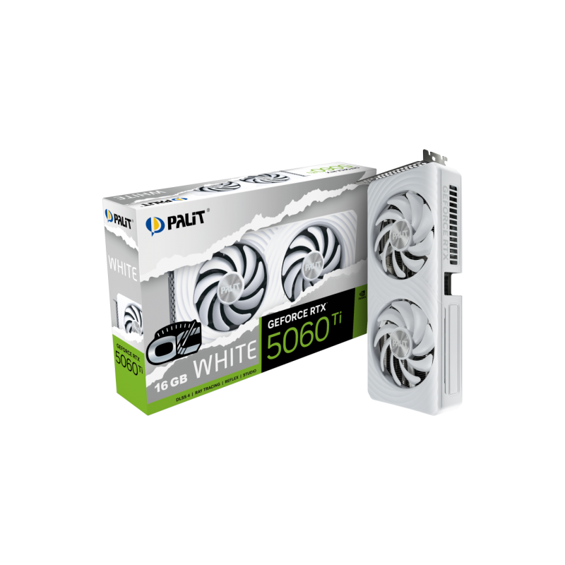 PALIT GeForce RTX 5060 Ti 16GB OC GDDR7 White PALIT GeForce RTX 5060 Ti 16GB OC GDDR7 White