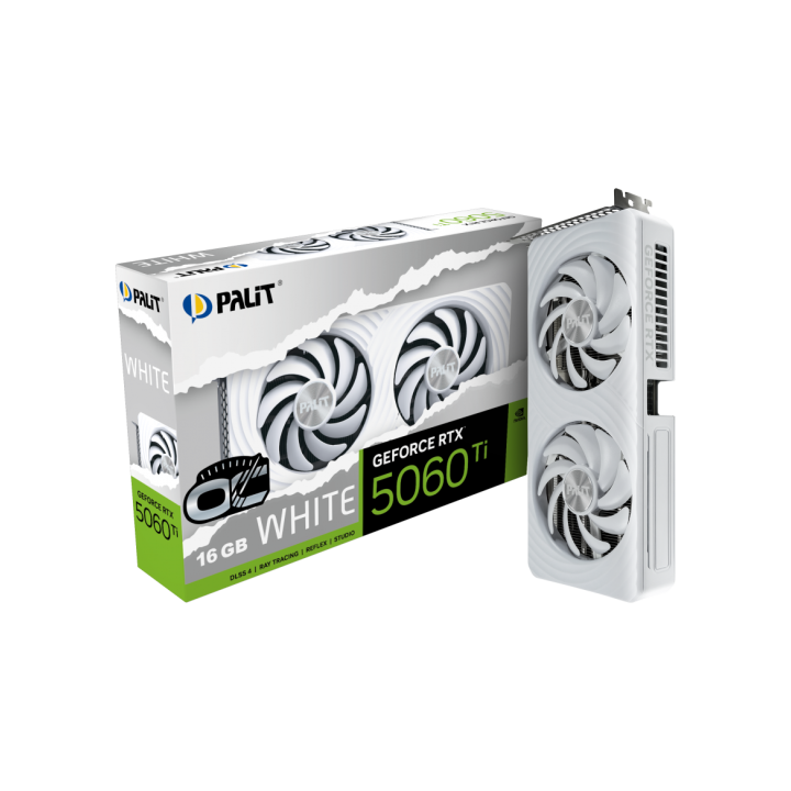 PALIT GeForce RTX 5060 Ti 16GB OC GDDR7 White NVIDIA Palit Maroc
