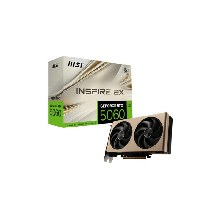 MSI GeForce RTX 5060 8Go GDDR7 INSPIRE 2X OC NVIDIA MSI Maroc