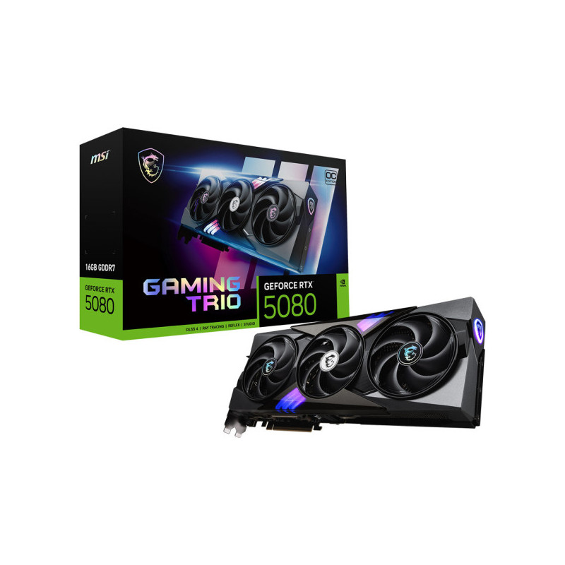 MSI GeForce RTX 5080 GAMING TRIO OC 16Go GDDR7