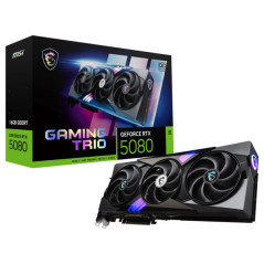 MSI GeForce RTX 5080 GAMING TRIO OC 16Go GDDR7 Cartes graphiques MS...