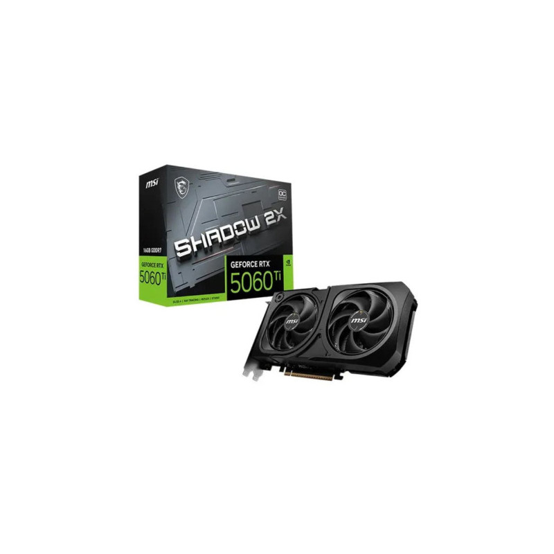 MSI GeForce RTX 5060 Ti 16Go GDDR7 SHADOW 2X OC PLUS (BULK)