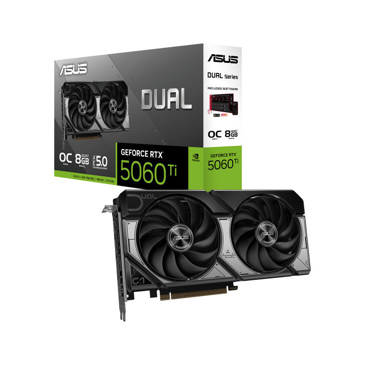 ASUS Dual GeForce RTX 5060 Ti OC Edition 8GB Cartes graphiques ASUS...