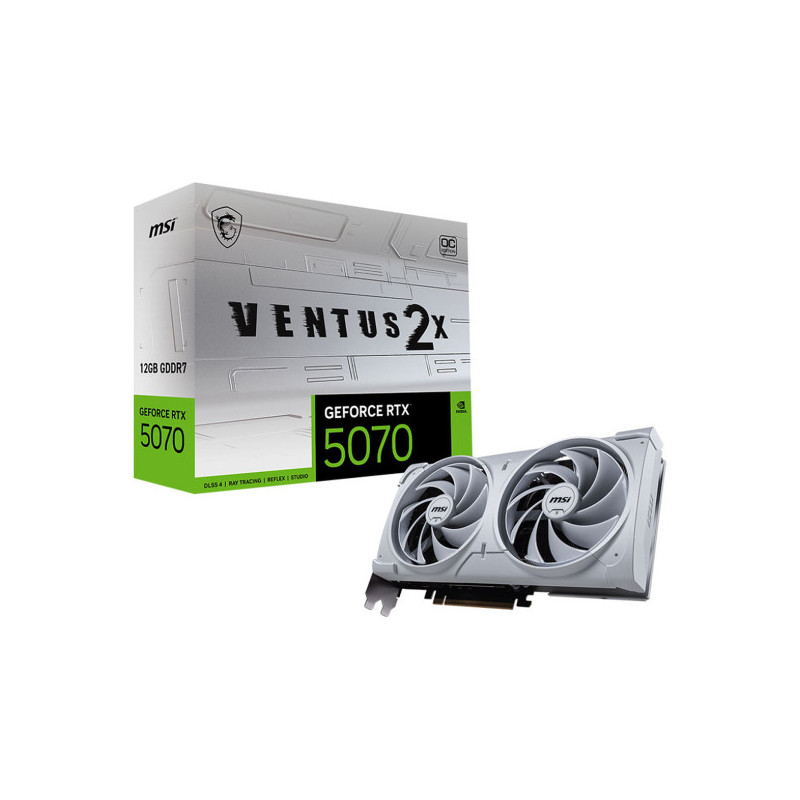 MSI GeForce RTX 5070 VENTUS 2X OC WHITE 12Go GDDR7
