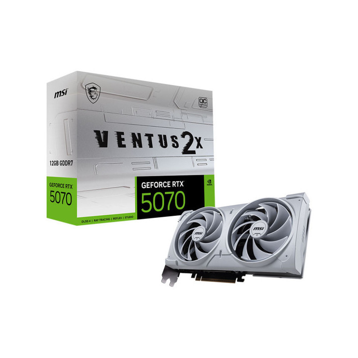 MSI GeForce RTX 5070 VENTUS 2X OC WHITE 12GB GDDR7 Cartes graphique...