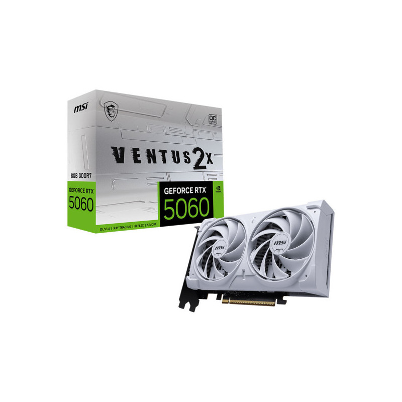 MSI GeForce RTX 5060 8Go GDDR7 VENTUS 2X OC White