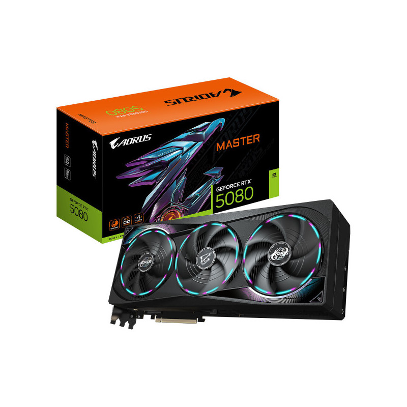Gigabyte AORUS GeForce RTX 5080 MASTER 16Go GDDR7