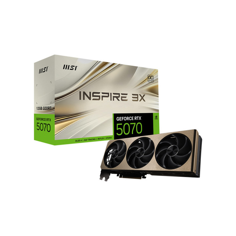 MSI GeForce RTX 5070 12Go GDDR7 INSPIRE 3X OC