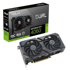 ASUS GeForce RTX 4060 Dual OC Edition 8GB GDDR6 (SANS EMBALLAGE) Ca...