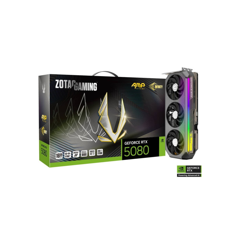 ZOTAC GAMING GeForce RTX 5080 AMP EXTREME INFINITY 16Go GDDR7