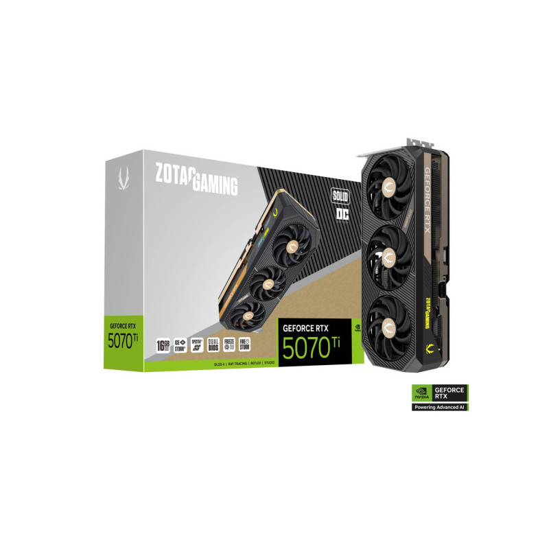 ZOTAC GAMING GeForce RTX 5070 TI SOLID OC 16Go GDDR7