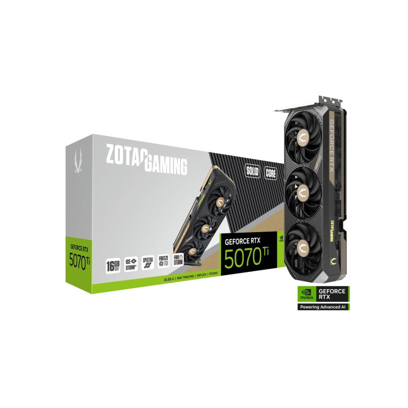 ZOTAC GAMING GeForce RTX 5070 TI SOLID CORE 16Go GDDR7