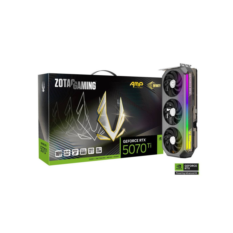 ZOTAC GAMING GeForce RTX 5070 TI AMP EXTREME INFINITY 16Go GDDR7