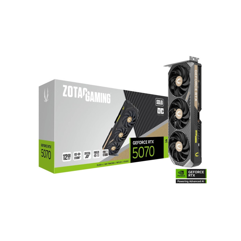 ZOTAC GAMING GeForce RTX 5070 SOLID OC 12Go GDDR7