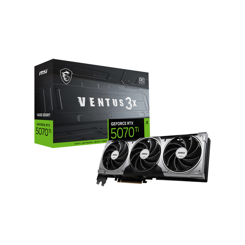 MSI GeForce RTX 5070 Ti 16Go GDDR7 VENTUS 3X OC
