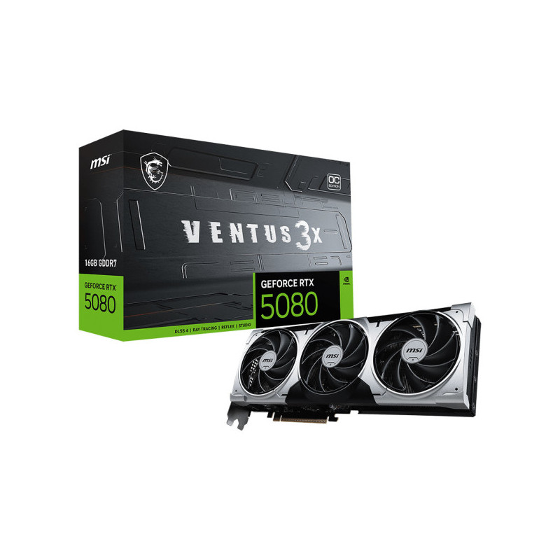 MSI GeForce RTX 5080 16Go GDDR7 VENTUS 3X OC PLUS