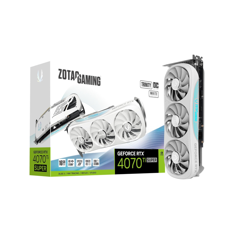 Zotac GeForce RTX 4070 Ti SUPER Trinity OC White Edition 16GB GDDR6X Zotac GeForce RTX 4070 Ti SUPER Trinity OC White Edition 16GB GDDR6X
