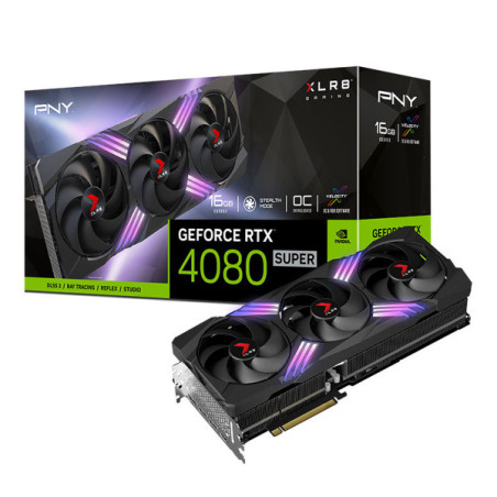 PNY GeForce RTX 4080 SUPER 16GB XLR8 Gaming VERTO OC Cartes graphiq...
