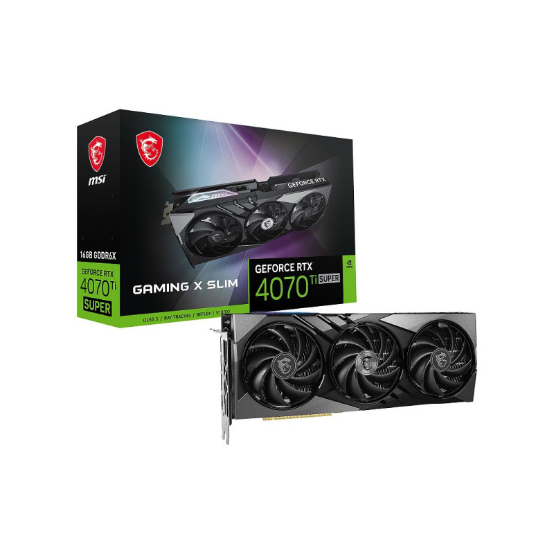 MSI GeForce RTX 4070 TI SUPER GAMING X SLIM 16GB GDDR6X