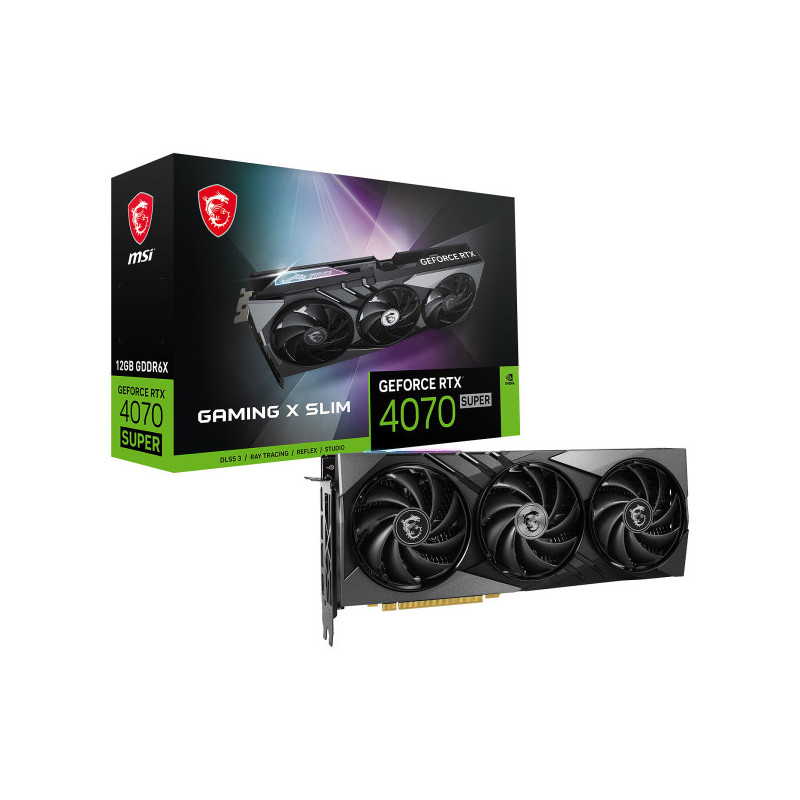 MSI GeForce RTX 4070 SUPER 12G GAMING X SLIM 12GB GDDR6X