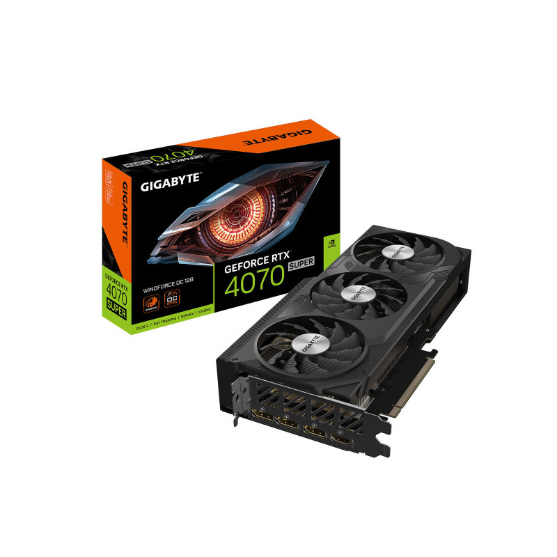 Gigabyte GeForce RTX 4070 SUPER WINDFORCE OC 12GB GDDR6X Gigabyte GeForce RTX 4070 SUPER WINDFORCE OC 12GB GDDR6X