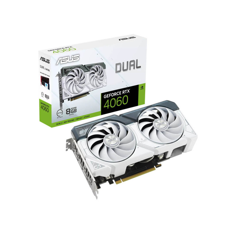 ASUS GeForce RTX 4060 Dual White 8Go GDDR6