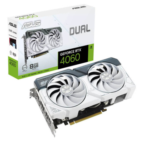 ASUS GeForce RTX 4060 Dual White 8Go GDDR6