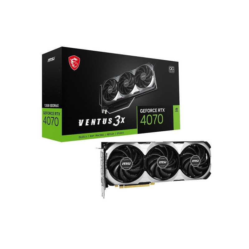 MSI GeForce RTX 4070 VENTUS 3X E OC 12GB GDDR6X