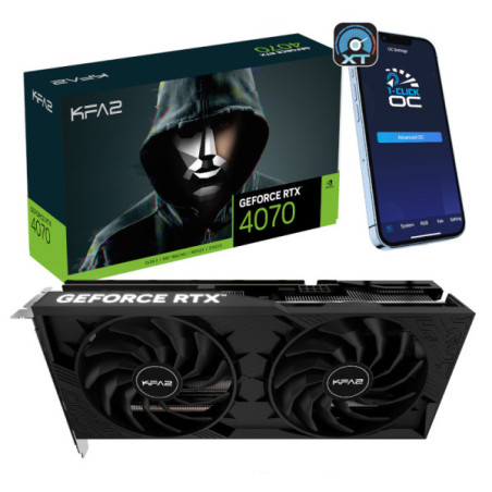 KFA2 GeForce RTX 4070 OC 2X Black 12GB GDDR6X