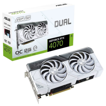 ASUS GeForce RTX 4070 Dual White OC Edition 12GB GDDR6X