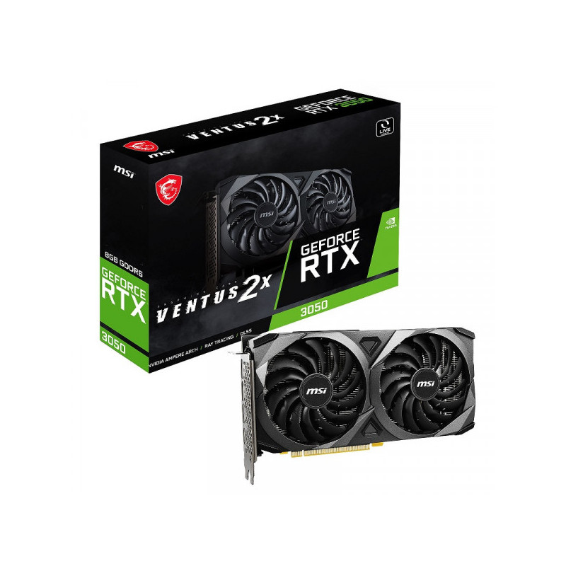 MSI GeForce RTX 3050 VENTUS 2X OC 8GB GDDR6
