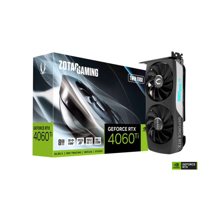 ZOTAC GeForce RTX 4060 Ti Twin Edge 8GB GDDR6 Cartes graphiques Zot...