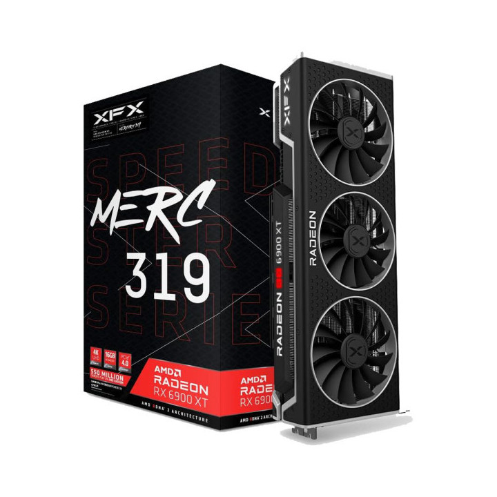 XFX AMD Radeon RX 6900 XT Speedster MERC 319 Black 16Go GDDR6 AMD X...