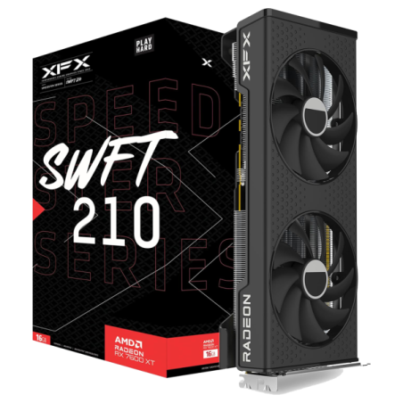 XFX AMD Radeon RX 7600 XT Speedster SWFT 210 16Go GDDR6