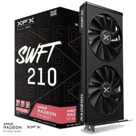 XFX Speedster Swift 210 AMD Radeon RX 6600 CORE Gaming 8Go GDDR6