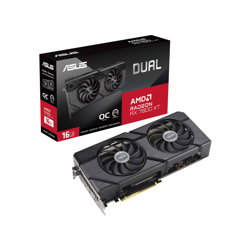 ASUS Dual Radeon RX 7800 XT OC Edition 16GB GDDR6