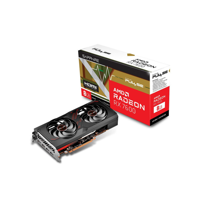 Sapphire AMD Radeon RX 7600 Pulse Gaming 8GB GDDR6