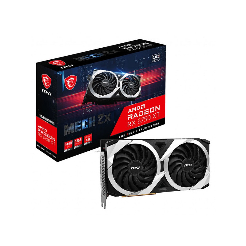 MSI Radeon RX 6750 XT MECH 2X OC 12Go GDDR6