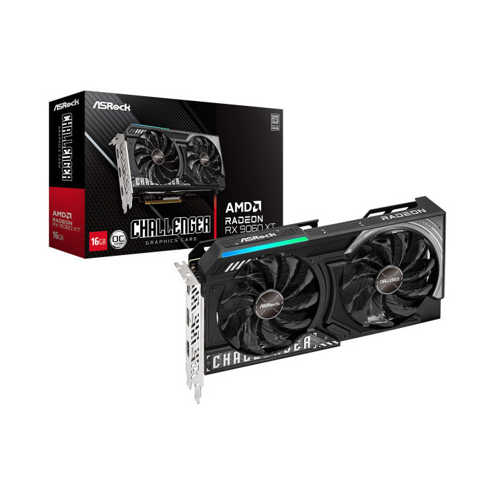 ASRock AMD Radeon RX 9060 XT Challenger 16GB OC AMD ASRock Maroc