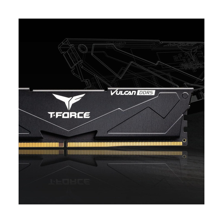 TeamGroup VULCAN Black 32Go (2x16Go) DDR5 5600 MHz CL36 Mémoire viv...
