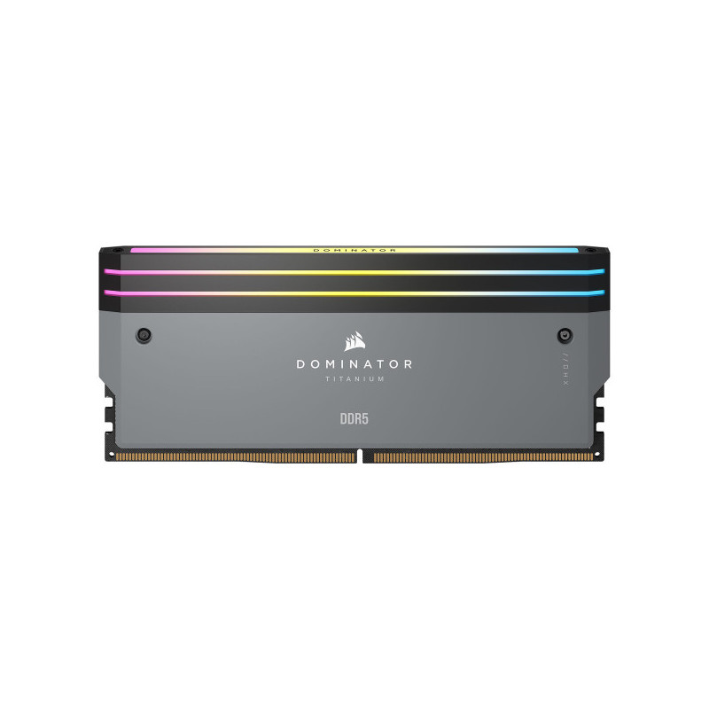 Corsair Dominator Titanium DDR5 RGB 32 Go (2 x 16 Go) 6000 MHz CL30 - Gris