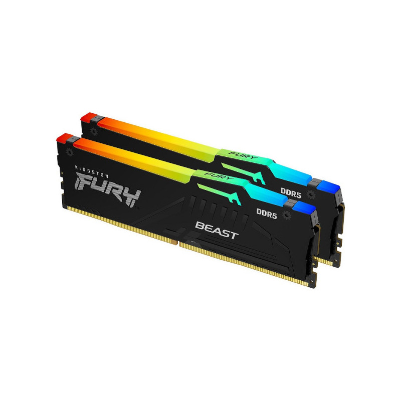 Kingston FURY Beast RGB 16Go (2 x 8Go) DDR5 6000 MHz CL36