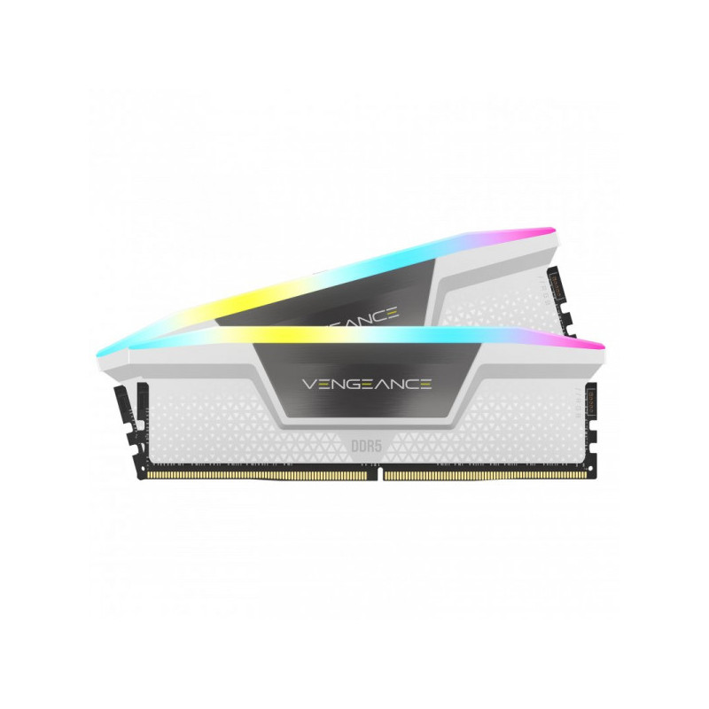 Corsair Vengeance RGB DDR5 32Go (2 x 16Go) 5600 MHz CL36 - Blanc