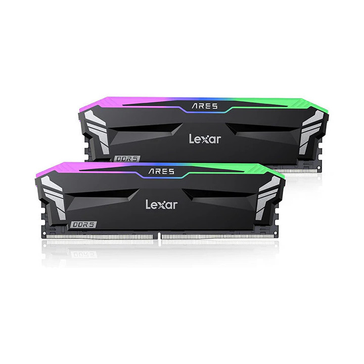 Lexar ARES RGB DDR5 32Go (2x16Go) 6400MHz CL32 Mémoire vive PC Lexa...