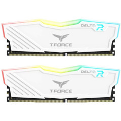 Team Group Delta RGB 16Go (2x8Go) DDR4 3200MHz CL16 Blanc Mémoire v...