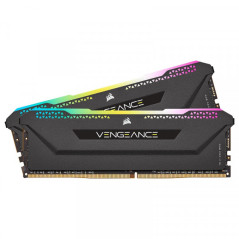 Corsair Vengeance RGB PRO SL Series Noir 16Go (2x 8Go) DDR4 3600 MH...